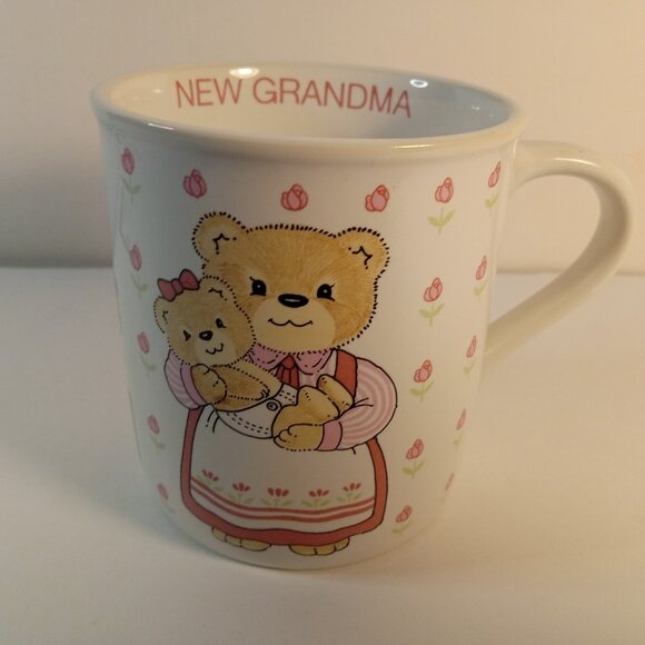 Vintage Mug New Grandma Bear Teddy Bear Coffee Mug 1980s - Picture 1 of 7